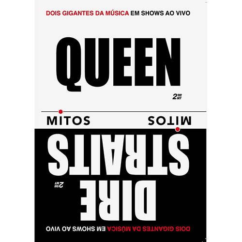 DVD - Queen & Dire Straits - Série Mitos - Dois Gigantes da Música em Shows ao Vivo (2 Discos)