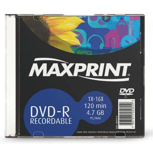 Dvd-R C/ Capa Maxprint