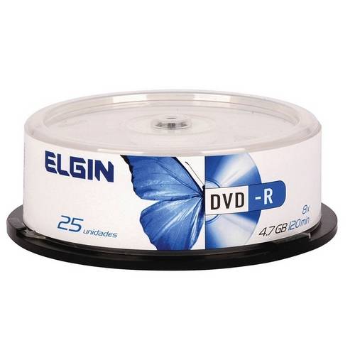 Dvd-R Elgin Printable 4,7gb 120min 16x Pino C/25