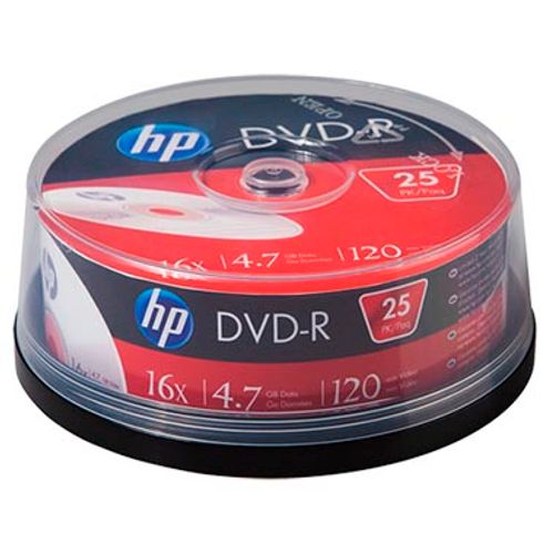 Dvd-r Hp 120 Min / 4.7 Gb / 16x - Pino com 10 998984