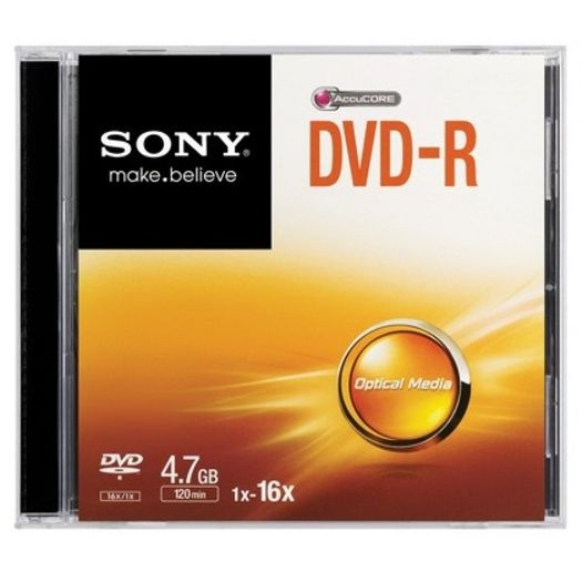 DVD-R Slim Case 4.7gb 16x Dmr47ss - Sony