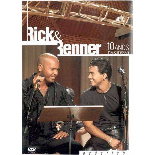 DVD Rick e Renner 10 Anos de Sucesso Original
