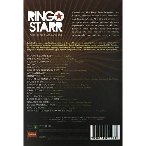 DVD Ringo Star And His All Starr Band Live