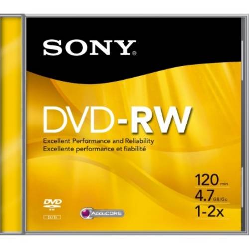 Dvd-Rw Sony Dmwe47ss Slim Case 120 Min 4.7gb 16x