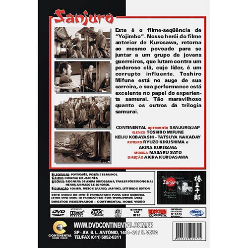 DVD Sanjuro