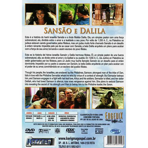 DVD Sansão e Dalila