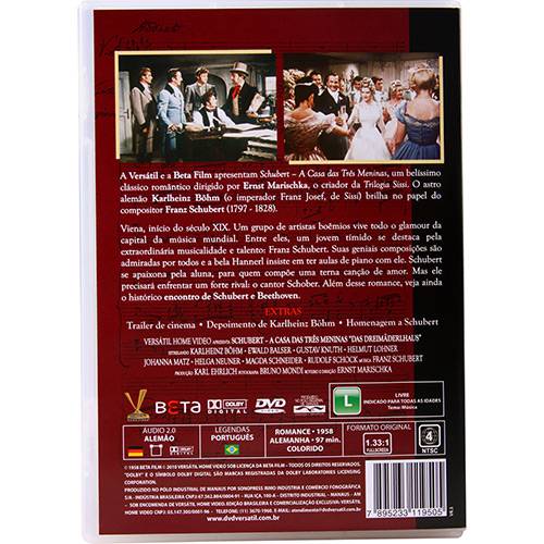 DVD Schubert: a Casa das Três Meninas