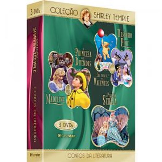 DVD Shirley Temple - Contos da Literatura (3dvds)