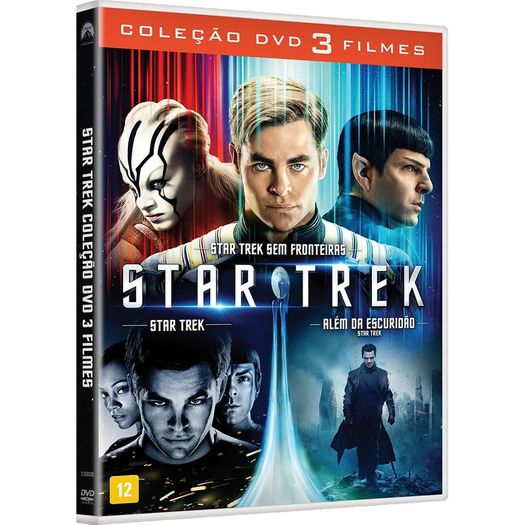 DVD Star Trek - Coleção 3 Filmes (3 DVDs)