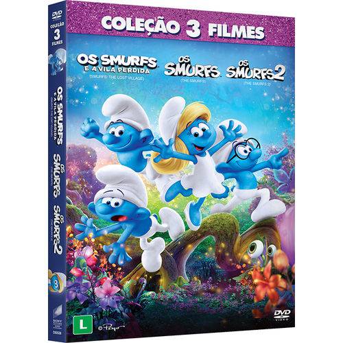 DVD - Trilogia: os Smurfs
