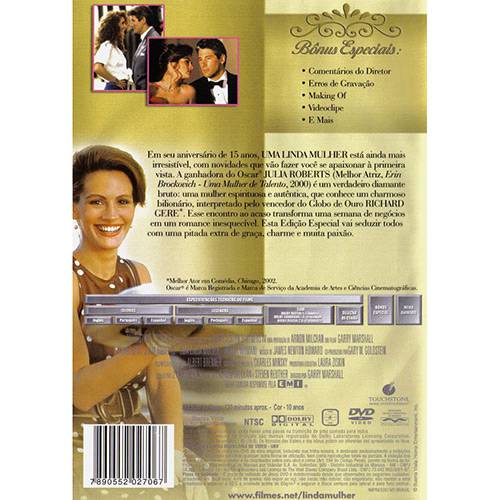 DVD uma Linda Mulher - Edição Comemorativa 15º Aniversário