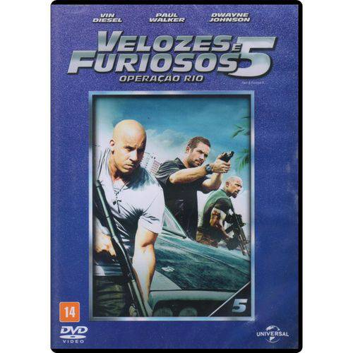 Dvd - Velozes e Fúriosos 5 - Operação Rio (Versão 2015)