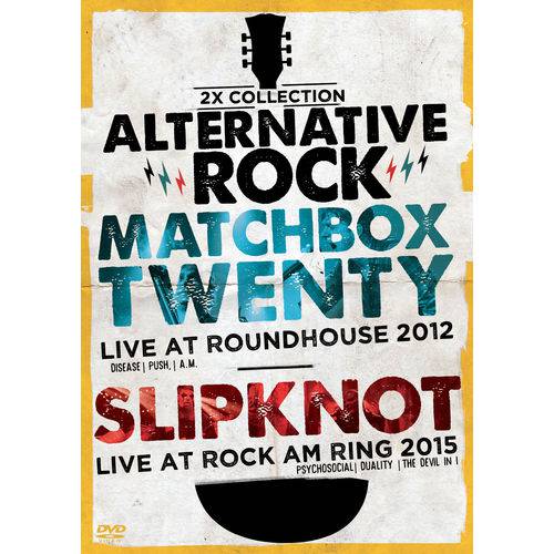 DVD 2X Alternative Rock Vol.01 Slipknot e Matchbox Twenty