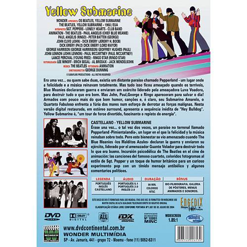 DVD Yellow Submarine - Beatles