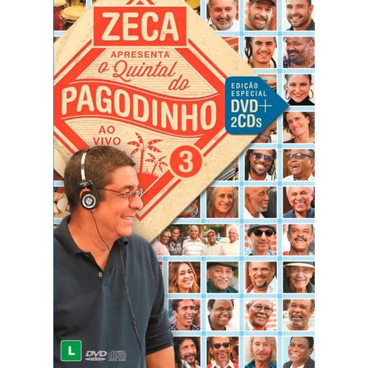 DVD Zeca Apresenta o Quintal do Pagodinho ao Vivo 3 (DVD + 2 CDs)