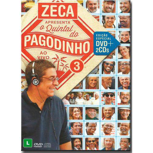 Dvd Zeca Pagodinho - o Quintal do Pagodinho - ao Vivo 3 (dvd+2 Cds)