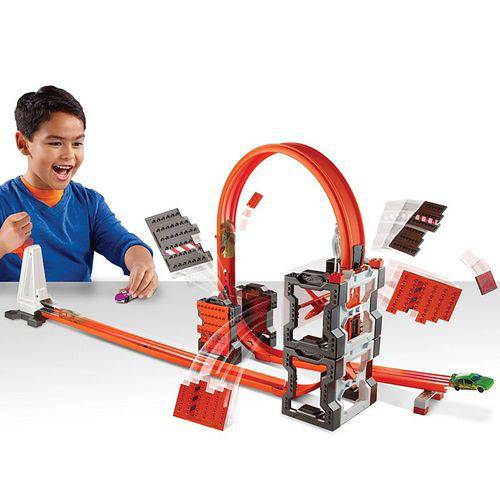 Dww96 Pista Track Builder Kit Construção Radical Hot Wheels Mattel