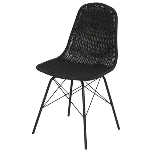 Eames Tisser Cadeira Preto/preto