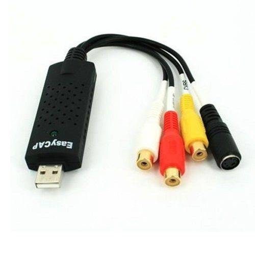 Placa de Captura USB 2.0 Easycap DC60+ P/ PS2 PS3 e XBOX 360