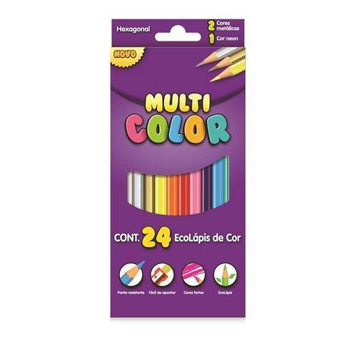 Ecolápis de Cor Multi Color 24 Cores