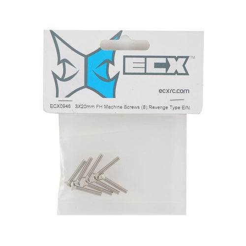 Ecx0946 - Kit de Parafuso 3x20mm Ecx Revenge 1/8 (8 Peças)