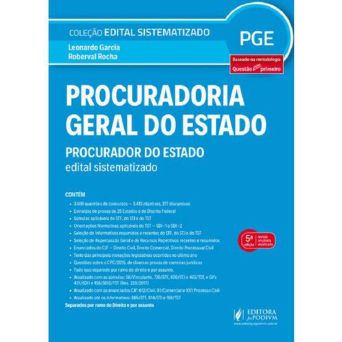 Edital Sistematizado - Procuradoria Geral do Estado (Pge)