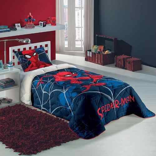 Edredom Infantil Solteiro Homem Aranha Spider Man Lepper