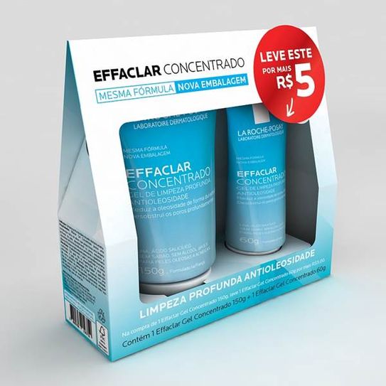 Effaclar Gel Concentrado 150g + Gel Concentrado 60g Preço Especial