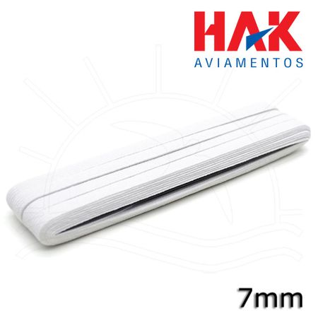 Elástico Branco EH12 (7,0mm) - 10m
