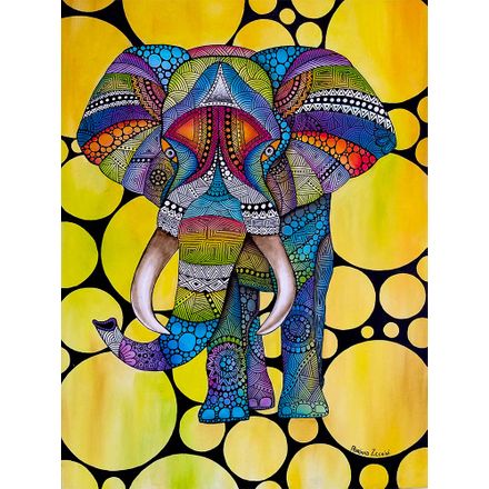 Gravura para Quadros – Arte Elefante 01 - 36 X 47,5 Cm - Papel Fotográfico Fosco
