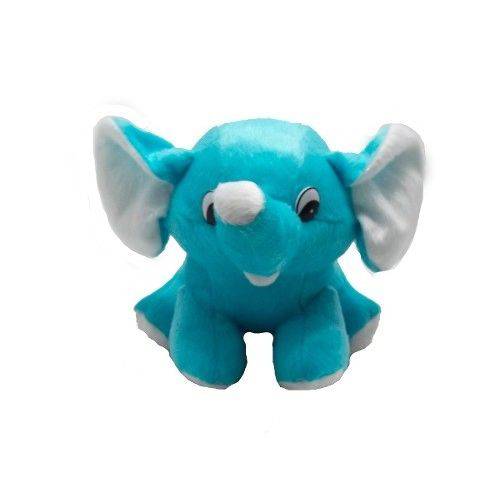 Elefante de Pelúcia Tatá Azul 15 Cm