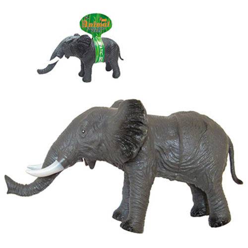 Elefante de Vinil Emborrachado com Som Reino Animal 40x21cm