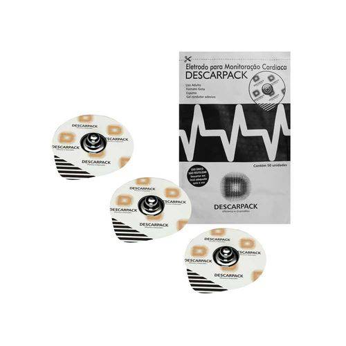 Eletrodo Descarpack para Monitoração Cardíaca Adulto (Pacote com 50 Unidades)