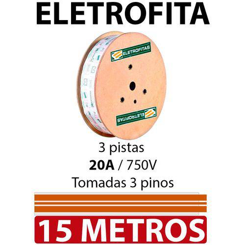 Eletrofita 3 Pistas 15 Metros 750v 20a