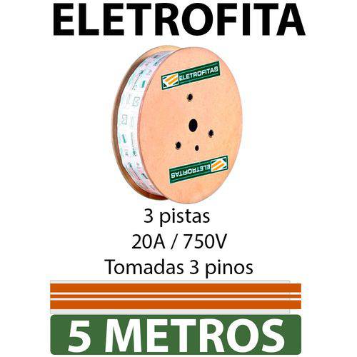 Eletrofita 3 Pistas 5 Metros 750v 20a
