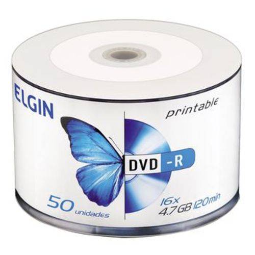 Elgin Midia Dvd-r 4,7gb / 120 Min / 16x Bulk 50 ( Printable)
