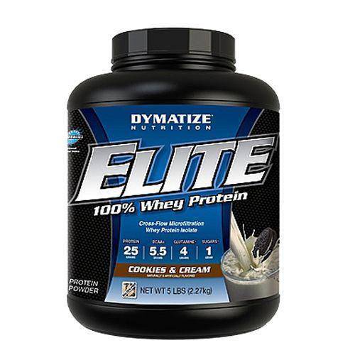 Elite Whey Protein - Cookies e Cream 2270g - Dymatize.