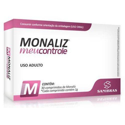 Emagrecedor Monaliz Picolinato de Cromo - Meu Controle - 30 Comprimidos 1g - Sanibrás