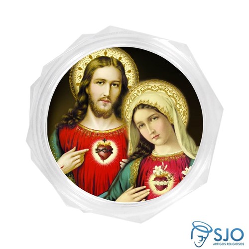 Embalagem do Sagrado Coração de Jesus e Maria | SJO Artigos Religiosos