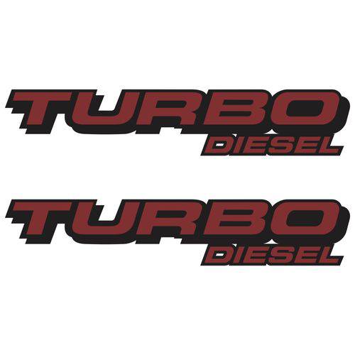 Emblema Adesivo F250 Turbo Diesel Marrom