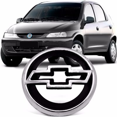 Emblema Chevrolet da Grade do Radiador Celta 2000 2001 2002 2003 2004 2005 - Cromado