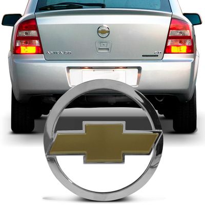 Emblema Chevrolet do Porta Malas Astra 2003 a 2011 - Dourado