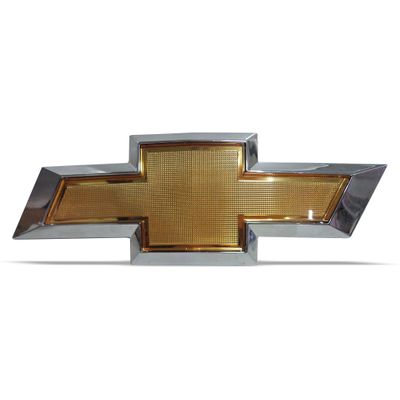 Emblema Gravata Dourada Chevrolet da Tampa do Porta Malas Spin 2013 2014 2015 Original GM