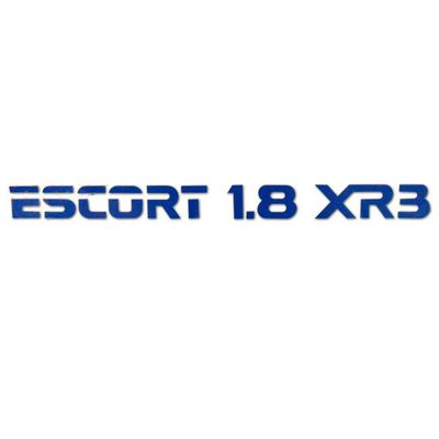 Emblema Letreiro Adesivo Escort XR3 1.8 1987 a 1996 Cor Azul