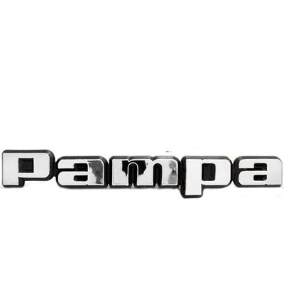 Emblema Letreiro da Tampa Traseira Caçamba Pampa 1982 a 1989 Modelo Cromado