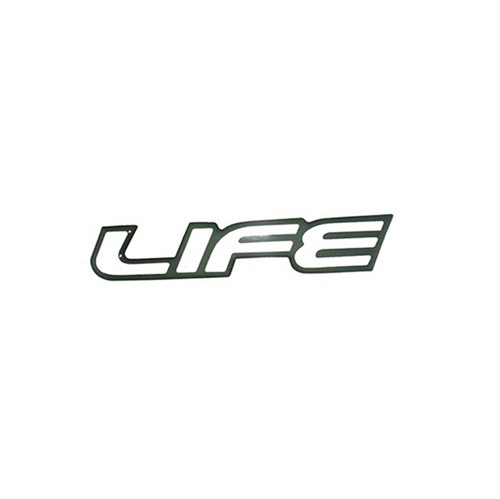 Emblema Life Resinado Grafite 07964-1