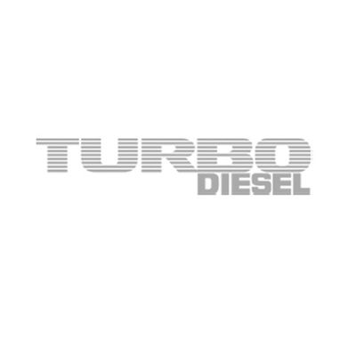 Emblema Turbo Diesel Ranger 1998 1999 2000 2001 Prata