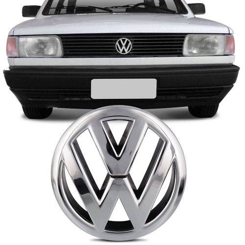 Emblema Volkswagen Cromado Gol G1 Parati Voyage Saveiro Grade Dianteira