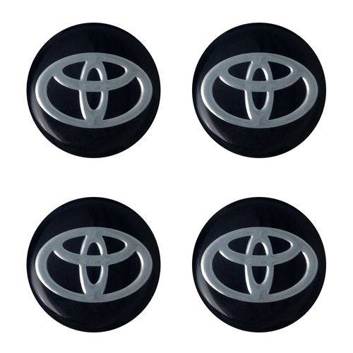 Emblemas de Alumínio Resinado Toyota Preto - Santo Andre - Sp - ABC