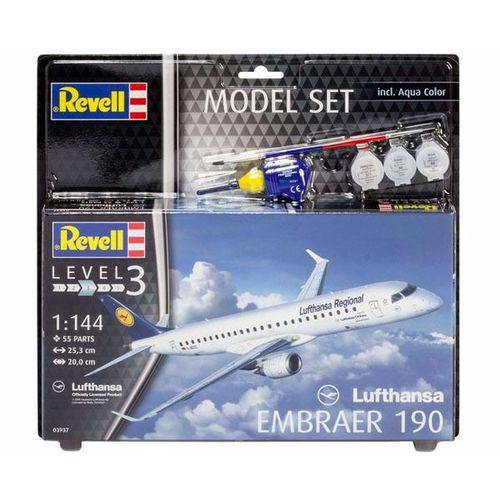 Embraer 190 Lufthansa Model Set - 1/144 - Revell 63937